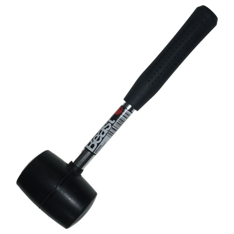 Rubber Hammer for Tinsmithing, 50 mm Head, 430 g, Beast