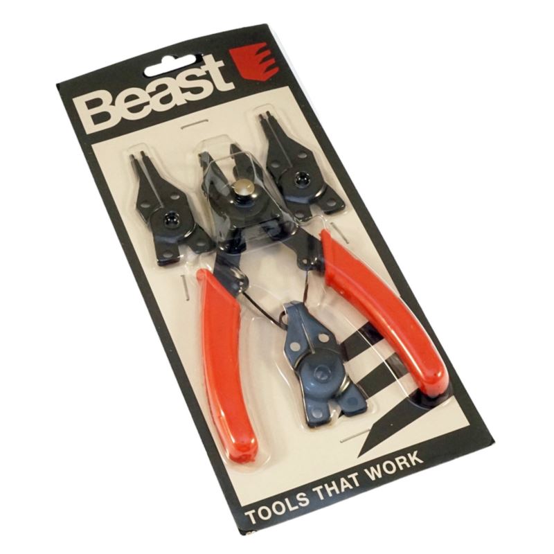 Seeger Pliers Set 160 mm 4 Tips