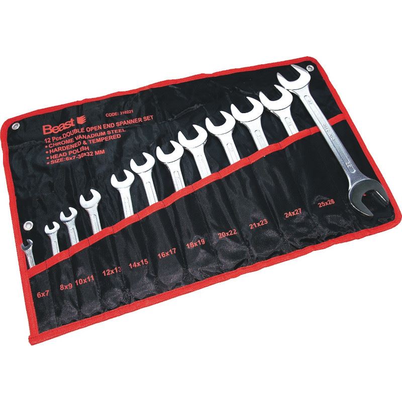 Open-End Wrench set 6-32 mm, Beast