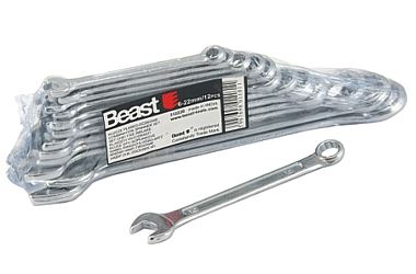 Combination Wrench set 6 Pieces 10-17 mm, Beast