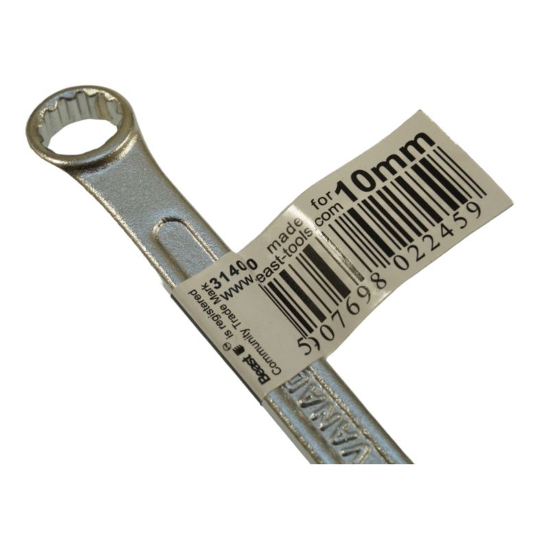 Combination Wrench 10 mm, Chrome-Vanadium Steel, Beast