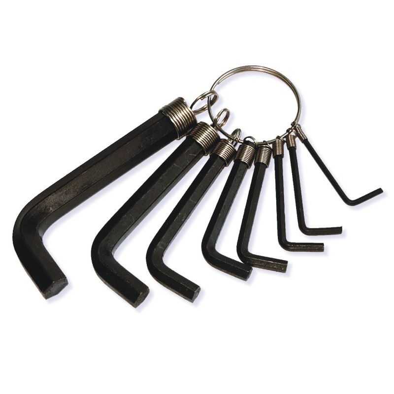 Allen Key set 2-10 mm, 8 Pieces with Hanging Ring, Beast