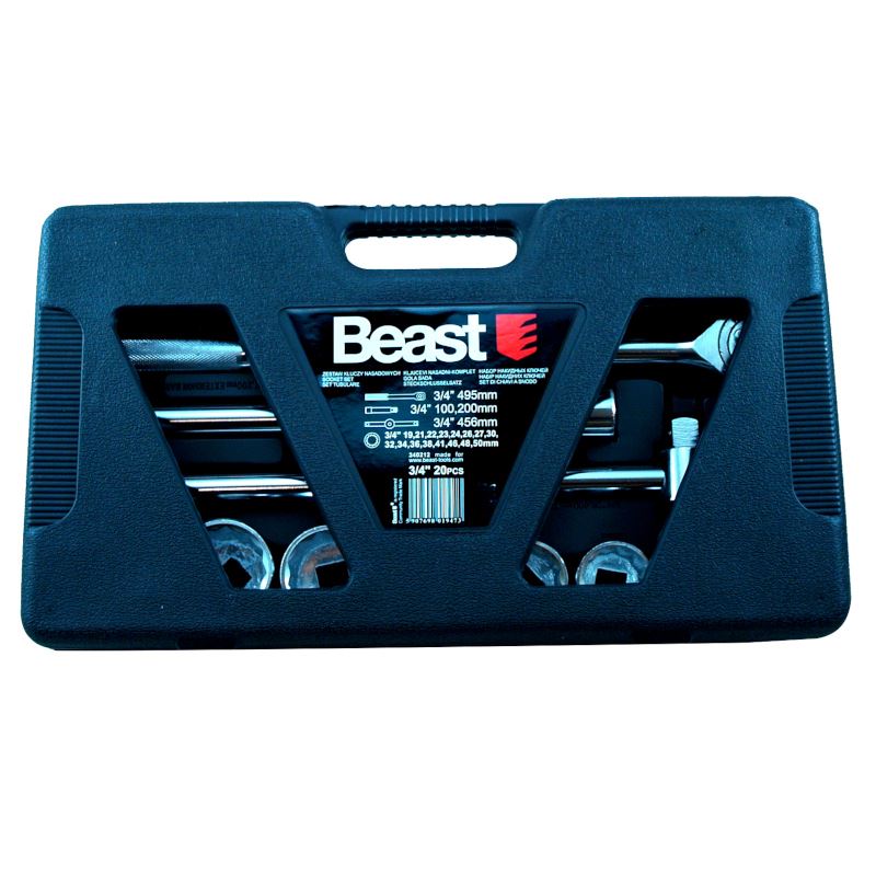 Socket Wrench set 3/4 Inch, 20 Pieces, Beast