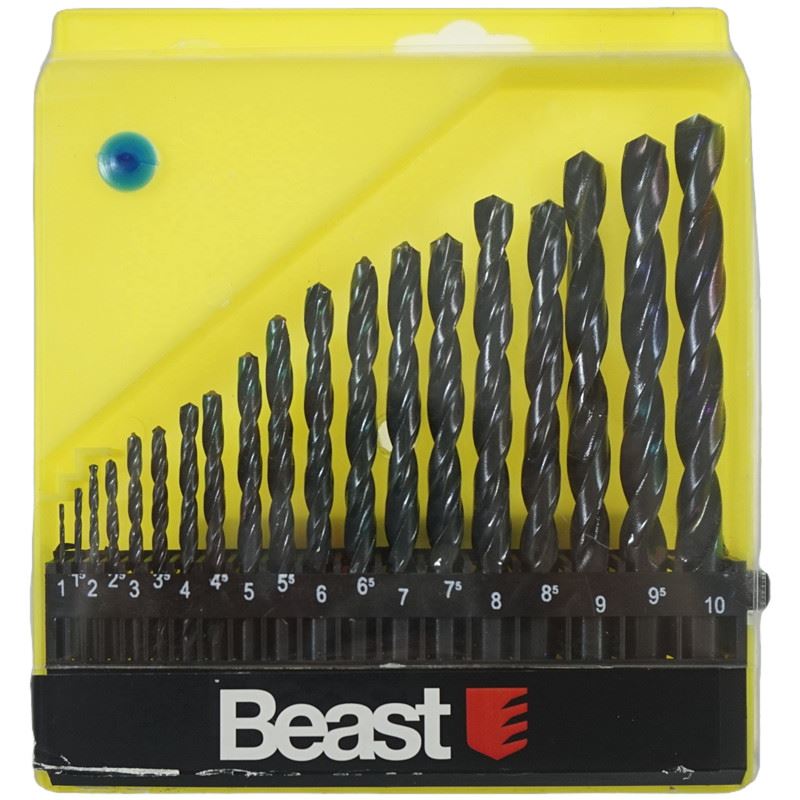 Metal Drill set HSS 1-10 mm, Beast