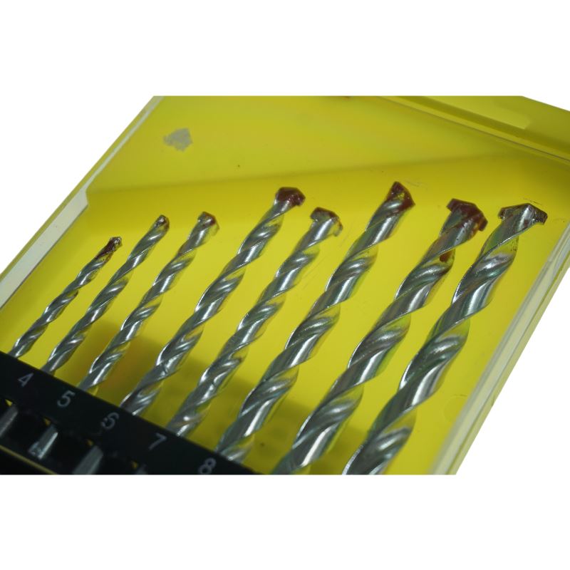 Concrete Drill set 8 Pieces 3-10 mm Carbide Tip BST-410090