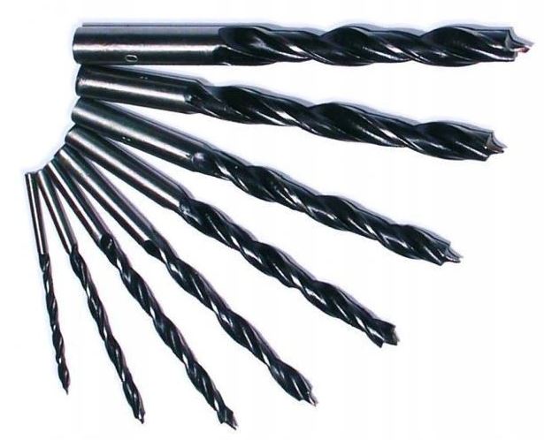 Wood Drill set 8 pcs, Sizes 3-10 mm, 60-115 mm Length, Beast