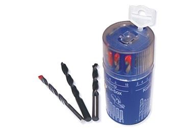 Drill set 18 pcs, 6 Sizes for Metal Wood Concrete