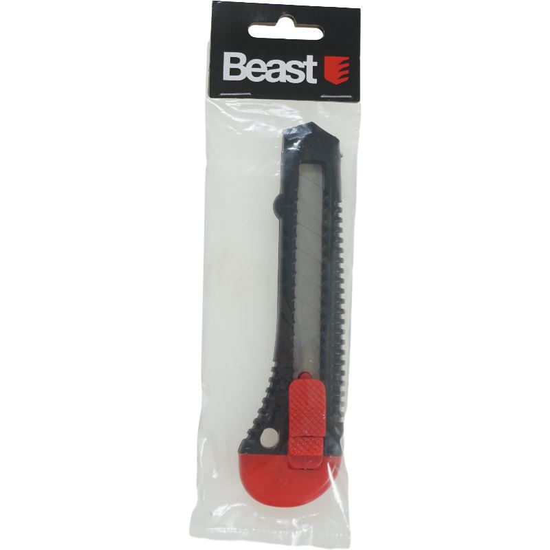 tapetkniv 18 mm, justerbar bladlängd ergonomisk, Beast