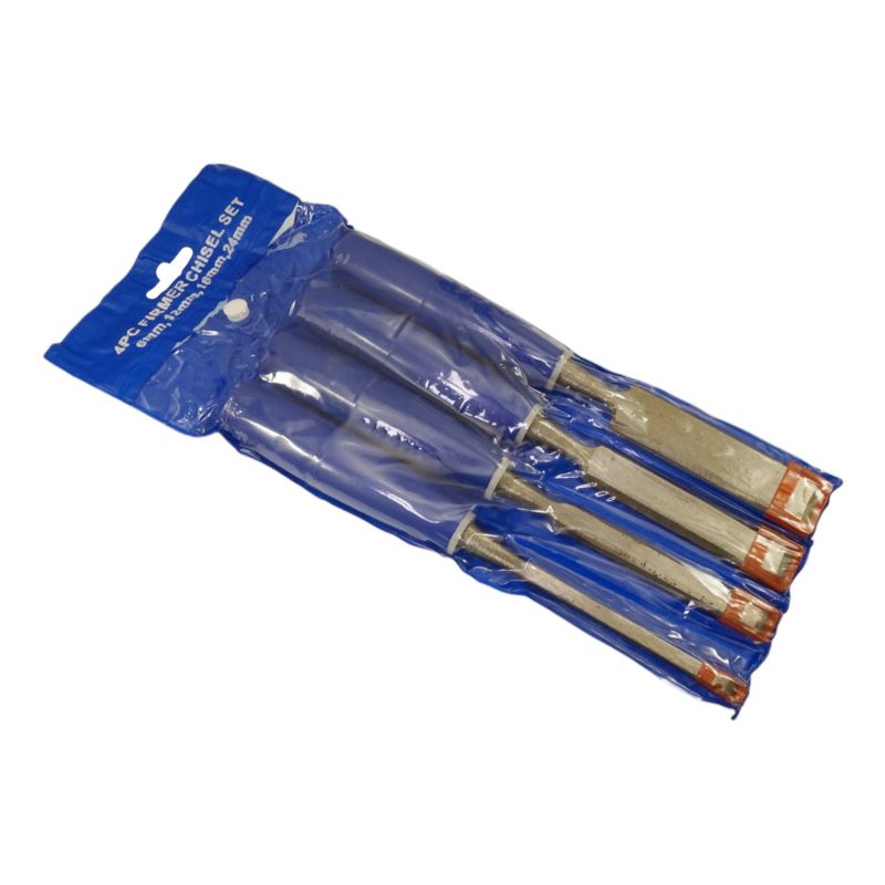 Wood Chisels, Hardened Steel Blades, Plastic Handles, Beast