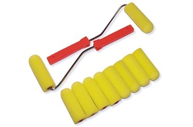 Paint Roller set 100 mm, 10 Rollers 2 Handles, BST-662320