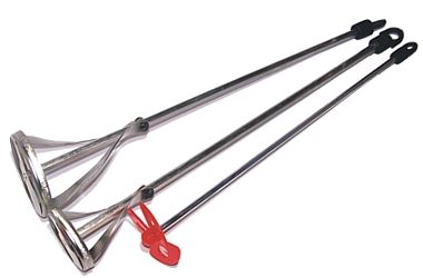 Paint Mixers set of 3 pcs, galvanized rods 60 x 350 mm & 420 mm