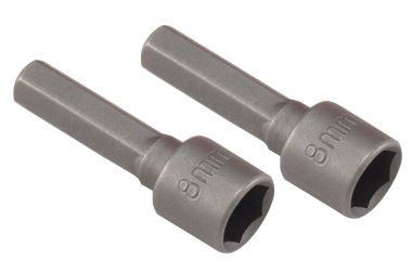 Hylsor för skruvdragare 8 mm x2