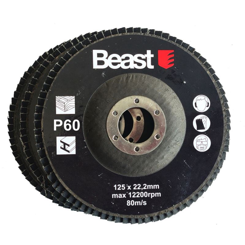 Lamellrondell P60 115mm | 3-pack | Beast