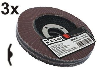 Lamellrondell P40125 mm, 3-pack, 72 blad, Beast