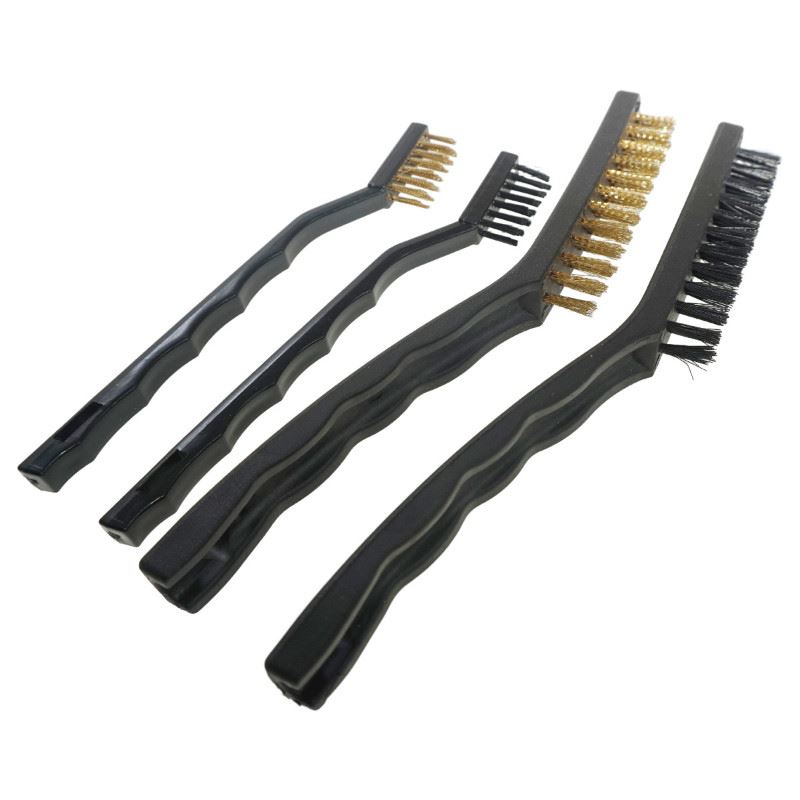 Brush set, 2 Steel 40/100 mm and 2 Nylon 40/100 mm, Beast