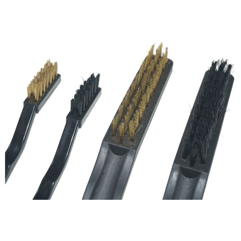 Brush set, 2 Steel 40/100 mm and 2 Nylon 40/100 mm, Beast