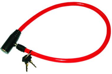 Safety Cable 600 mm, Two Keys, Multiple Colors, Beast