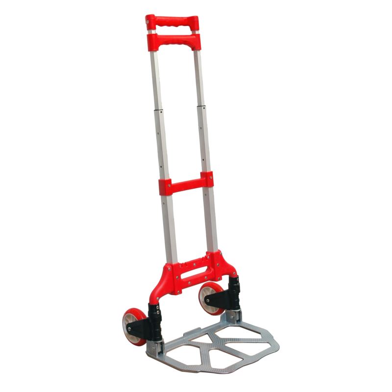 Aluminum Foldable Warehouse Handcart, 75 kg Load Capacity