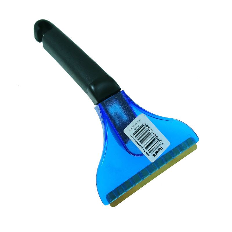 Car Window Scraper, Brass Blade, Foldable Handle, 20 cm