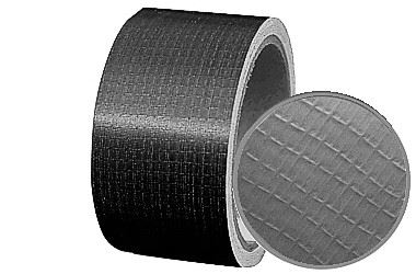 Silvertejp svart 50 mm x 50 m vattentät