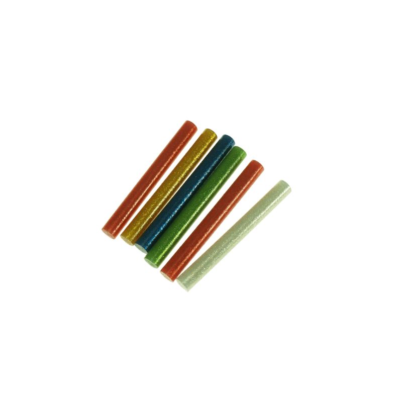 Colored Hot Glue Gun Refills 11 x 100 mm 6 pcs Multi-Colored