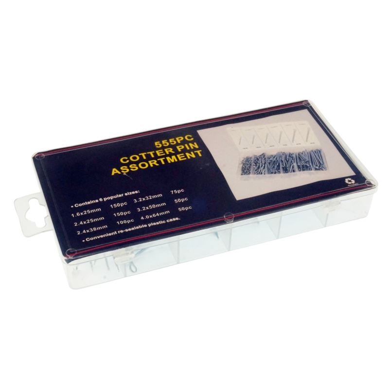 Straight Pins set 555 pcs, Galvanized Steel, Beast