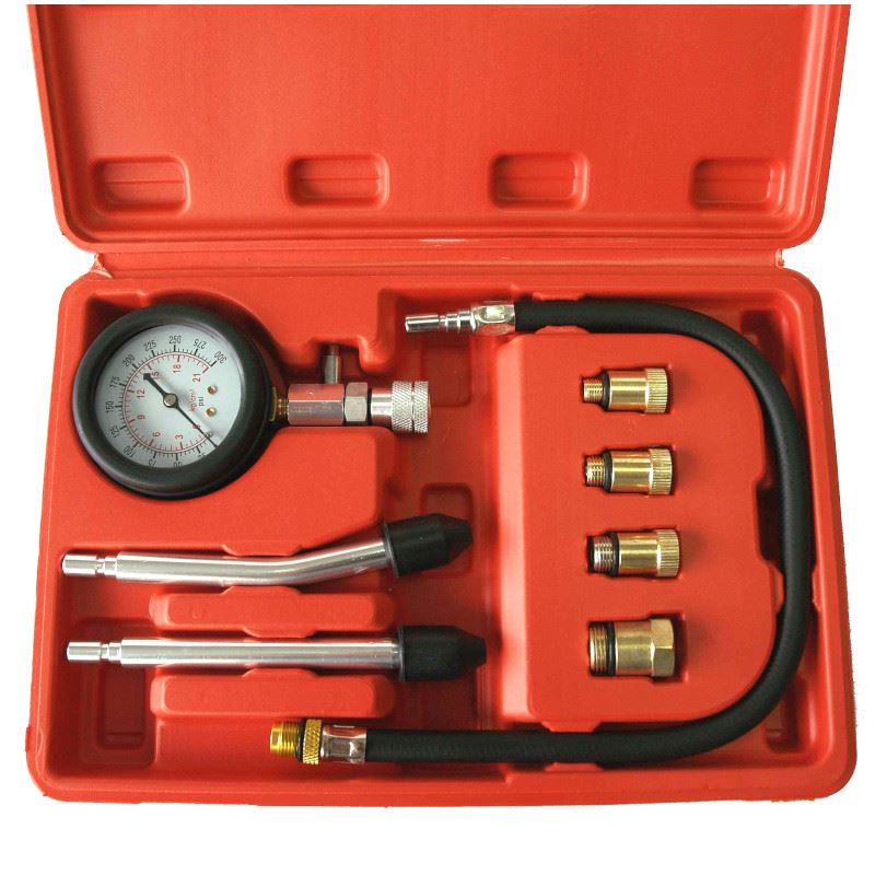 Cylinderkompressionstestare med manometer för bensinmotorer, 20 bar