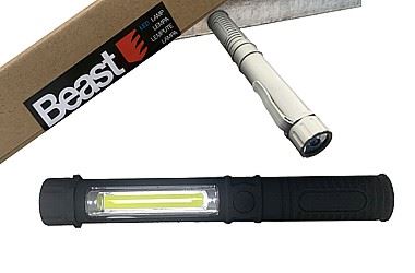 Verkstadslampa ficklampa LED med magnet