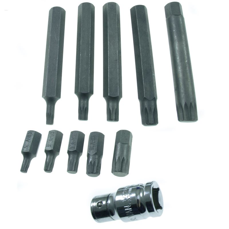 Spline Bits set 12-Pointed 10 pcs, Beast