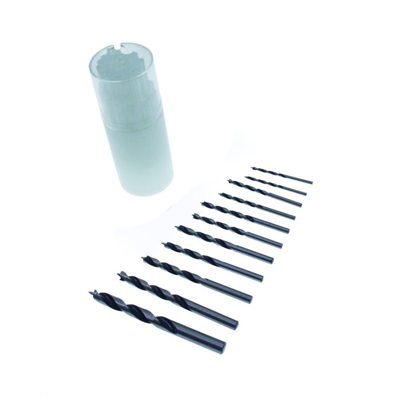 Wood Drill Bit set 3-10 mm, 11 Pieces, Tool Steel, Beast