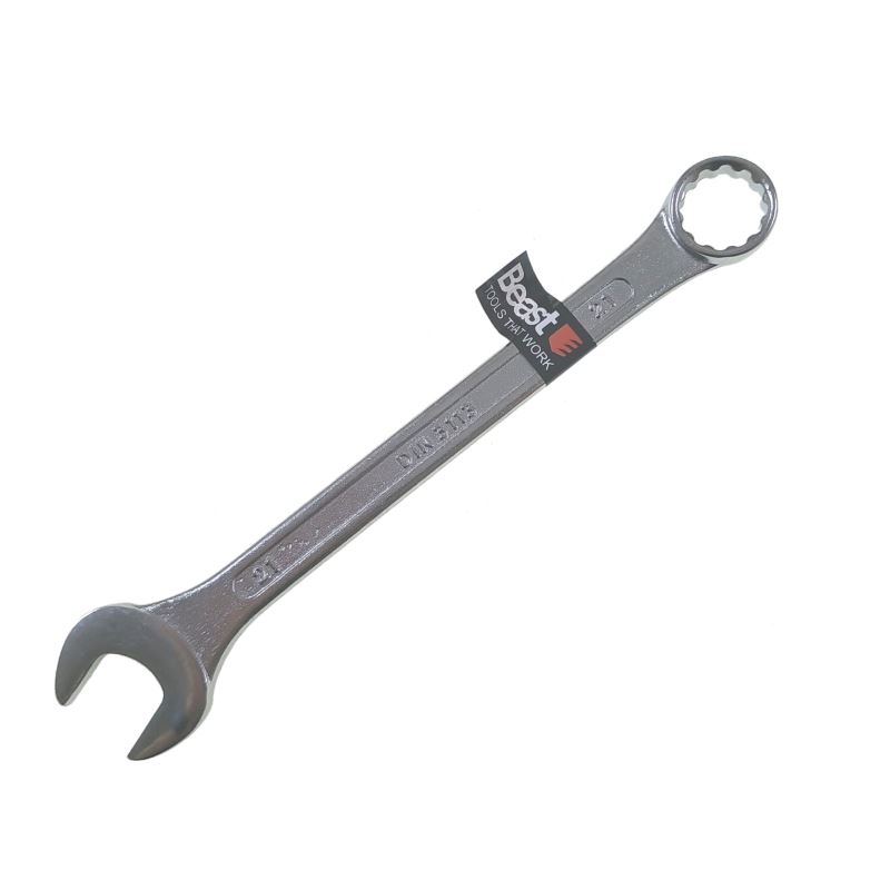 Combination Wrench 21 mm, CR-V Steel, Bent Ring End, Beast