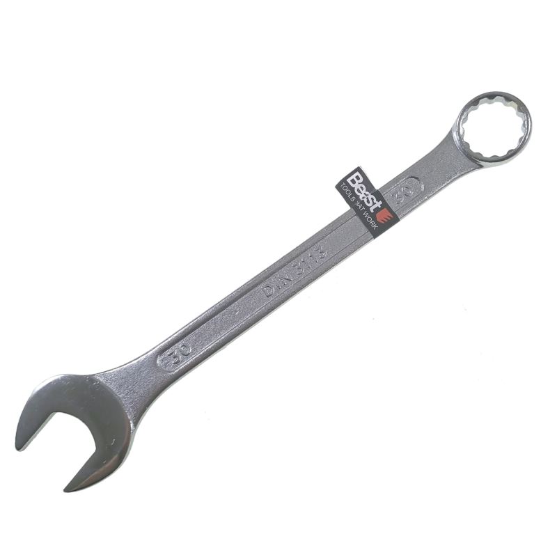 Combination Wrench 30 mm CR-V Steel, Angled Box End, Beast
