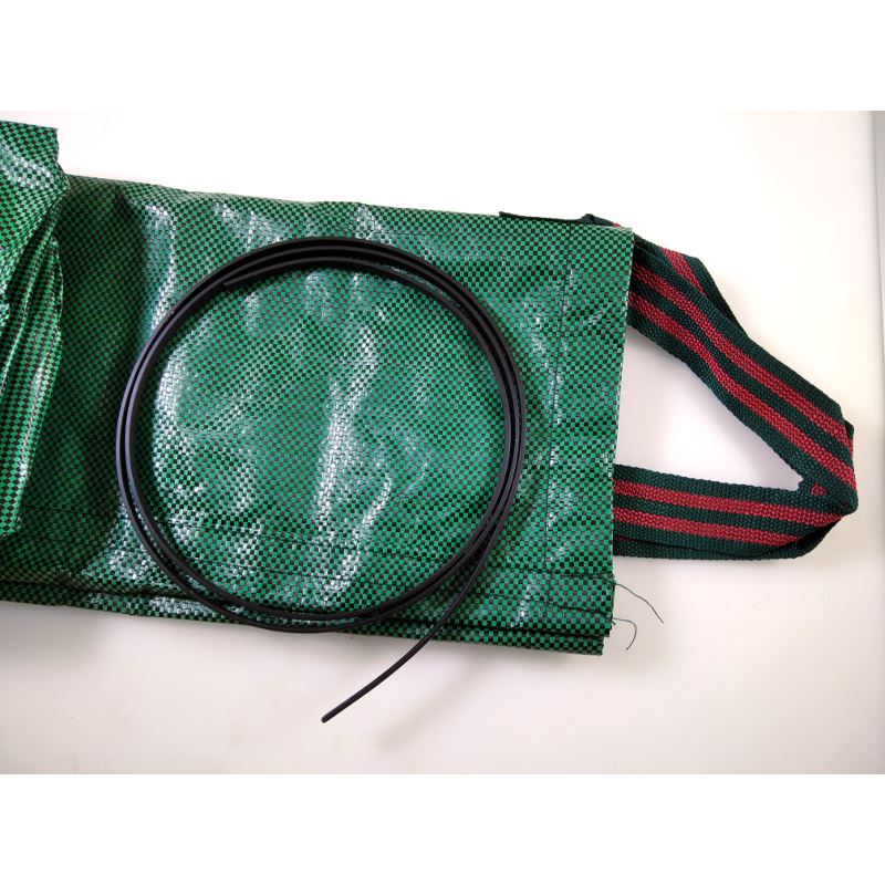 Foldable Garden Basket 45 x 76 cm Durable Tarp Steel Wire