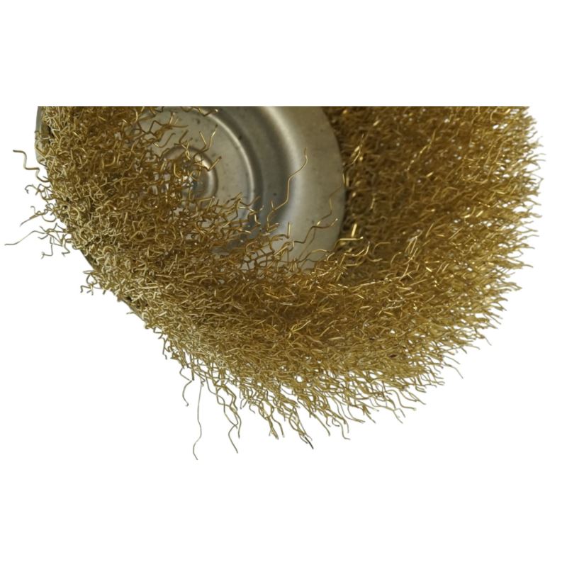 Rotating Steel Brush 6 mm Shaft 100 mm Diameter 4500, Beast