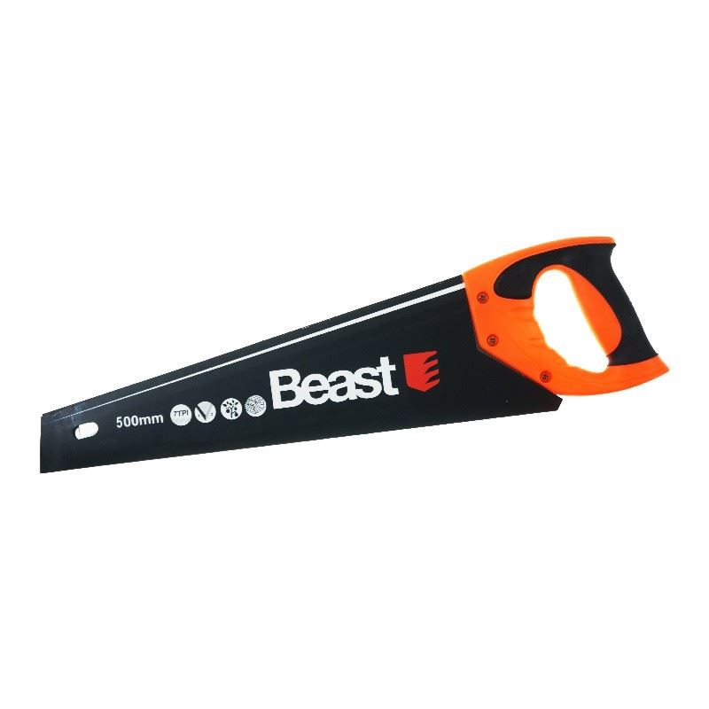 Cross-Cut Handsaw 500 mm, Hardened Teeth 7 TPI, Beast