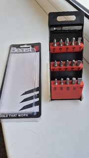 Magnetic Bit set 16 Pieces, Chrome-Vanadium Alloy, Beast