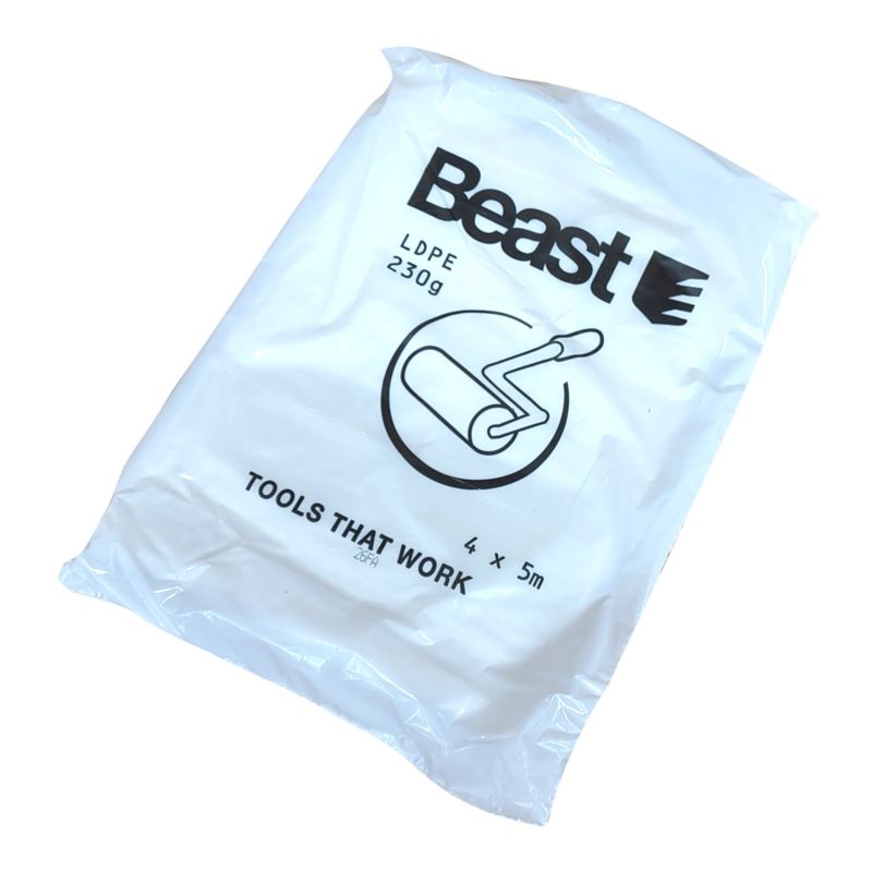 Skyddsfolie ldpe 4 x 5m 230g, Beast