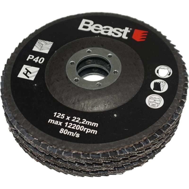 Lamellrondell P40 125mm | 3-pack | Beast