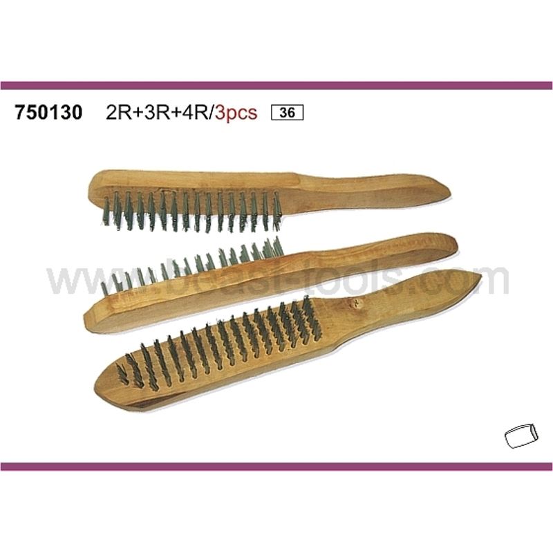 Steel Brush Set 2-3-4 Row | Steel Brushes | Beast