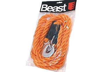 Braided Tow Cable 3.6 m 3000 kg with Steel Hooks BST-844290