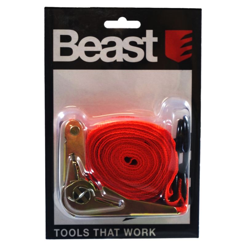 Luggage Fixing Tape with Hooks and Tensioner 5 m x 25 mm