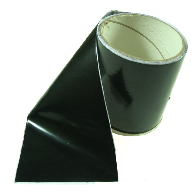 Silvertejp, svart, Mycket stark reparationstejp 10 cm x 150 cm 0, 5 mm vattentät