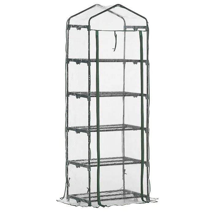 Mini Balcony Greenhouse, 193 x 69 x 49 cm, 5 Shelves, Beast
