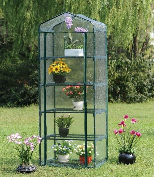 Mini Balcony Greenhouse, 193 x 69 x 49 cm, 5 Shelves, Beast