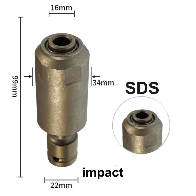 Adapter 1/2" to SDS-PLUS for impact wrench