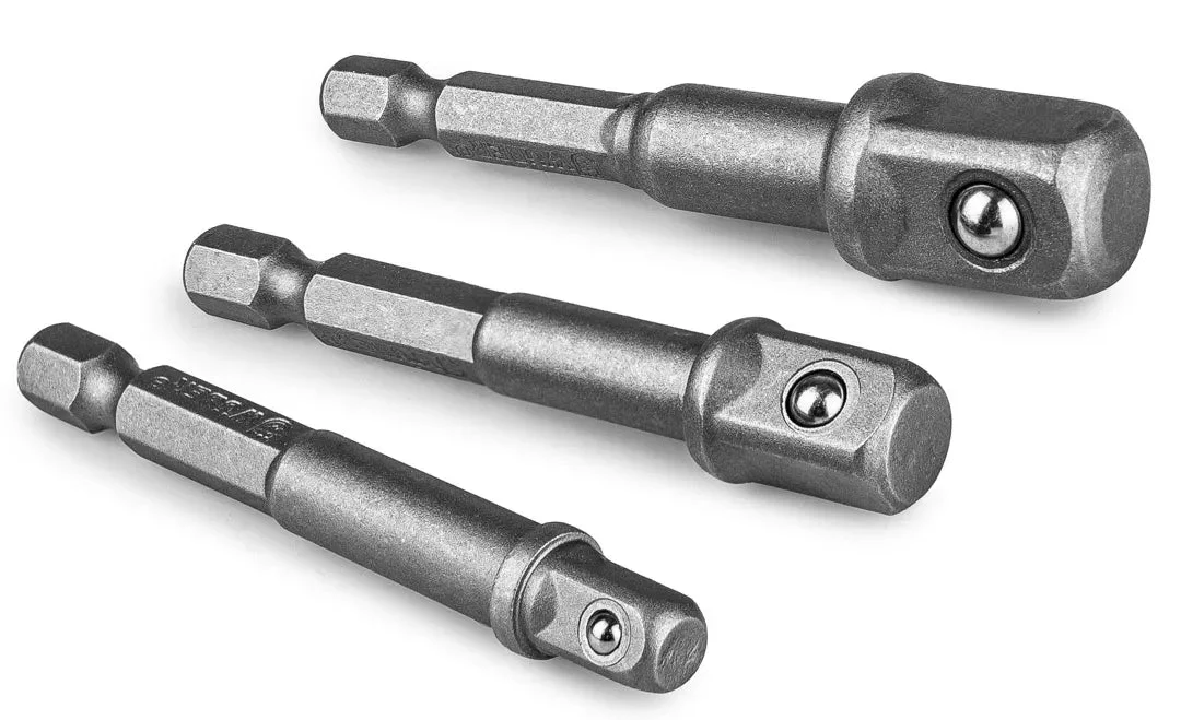 Hylsadaptersats 1/4" sexkant, 7-pack