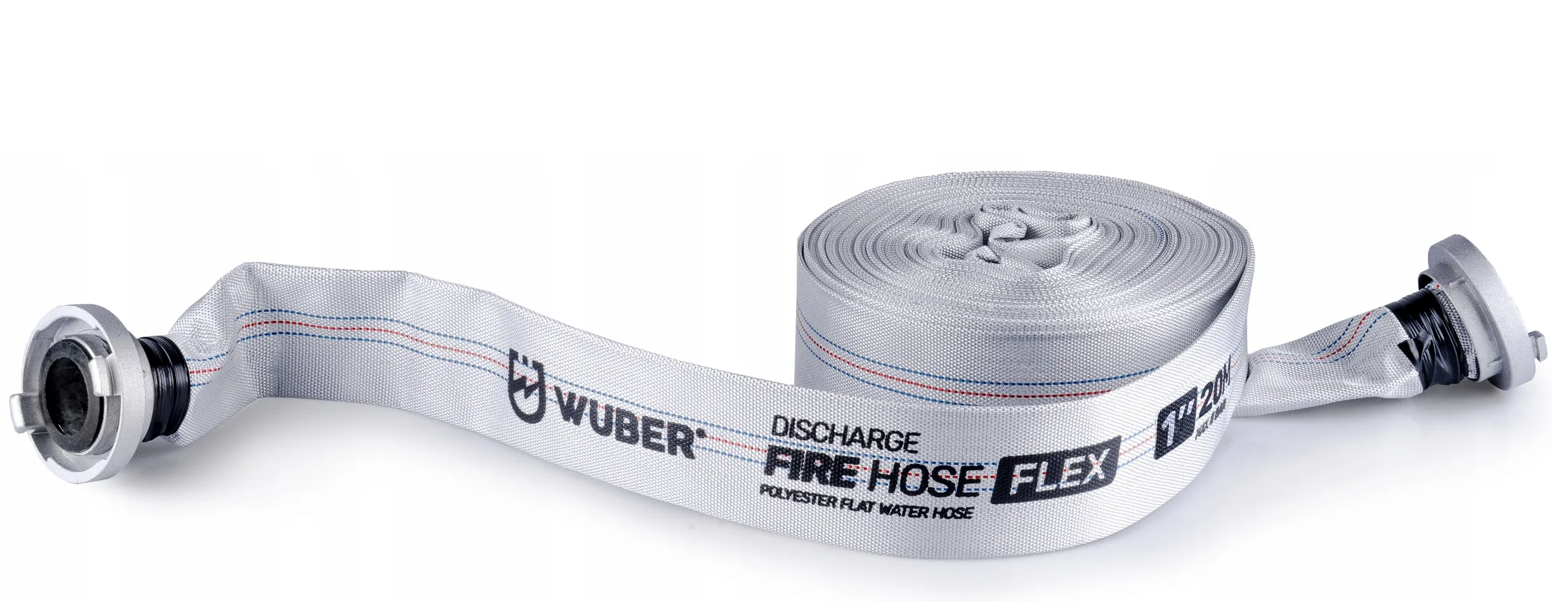 1 Inch Fire Hose 20 m with Quick Couplings – 8 bar