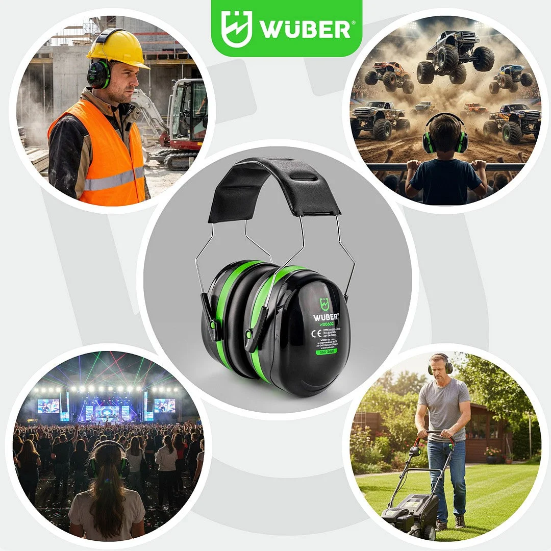 Ear Defenders SNR 34 dB, EN 352-1, 2-Pack
