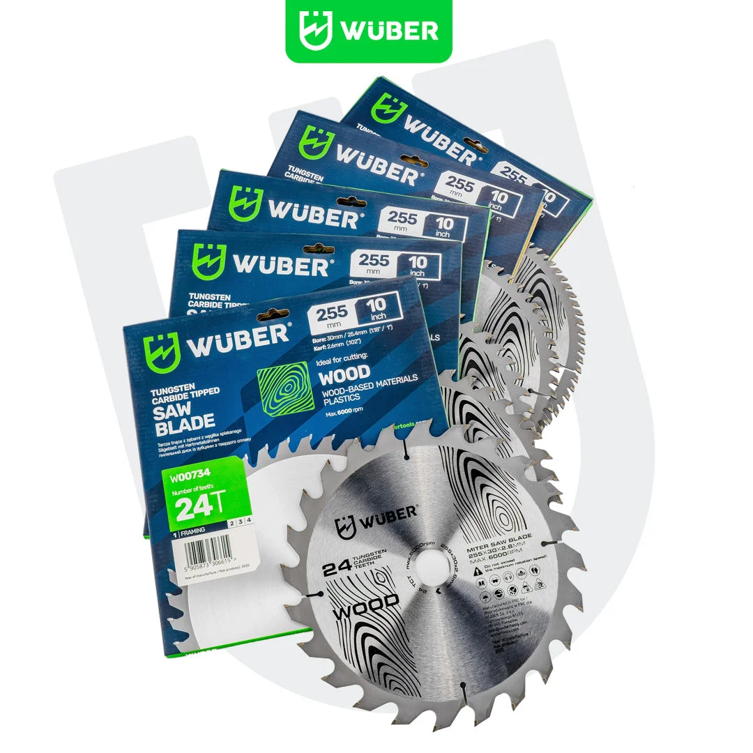 Cirkelsågklinga trä 255x30 mm 40 tänder, 2-pack