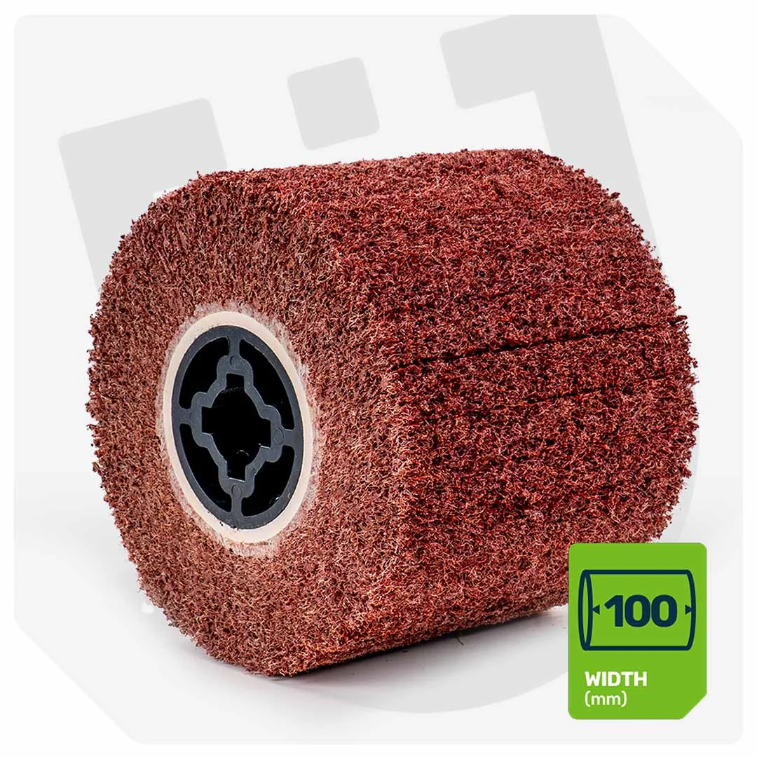 Abrasive roller P60 for satin finishing machine, 2-pack
